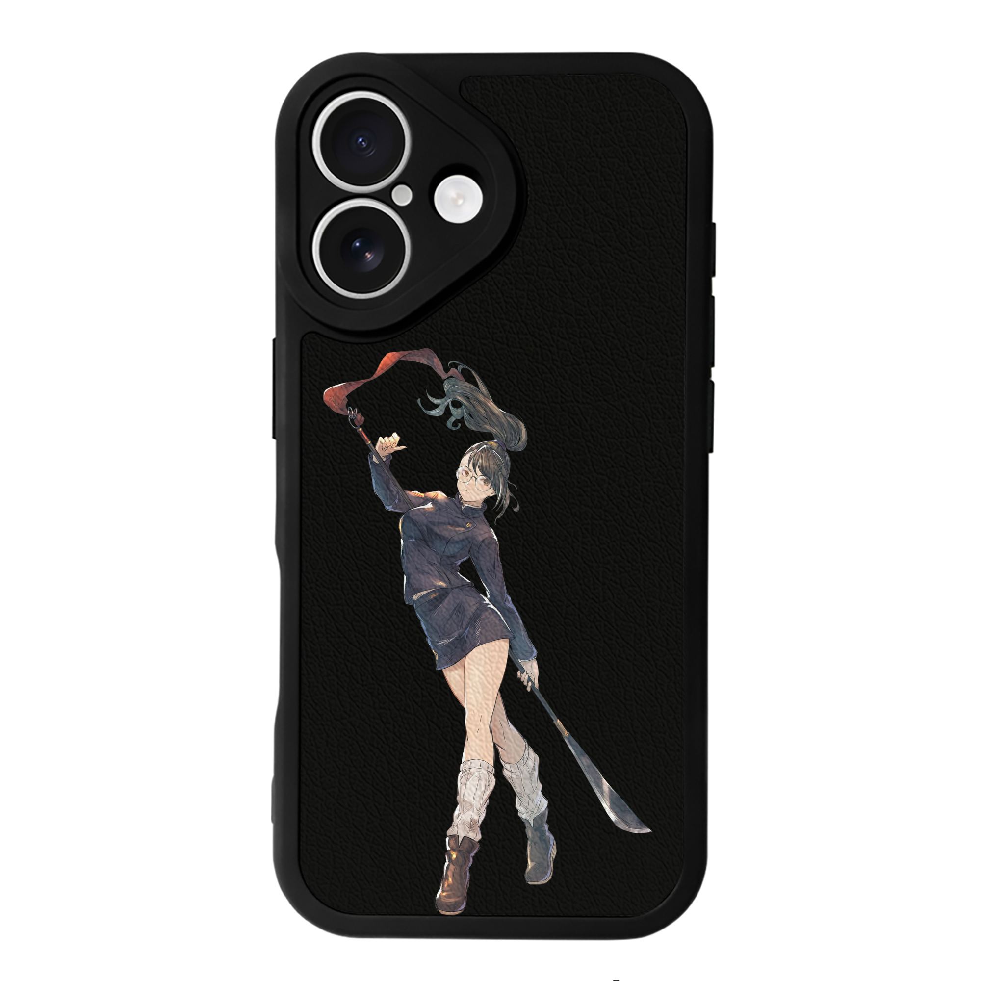 （画像用） 呪術廻戦 Jujutsu Kaisen 【iPhone 16シリーズ対応】シリコンスマホケース（レザー調） 材質：シリコン